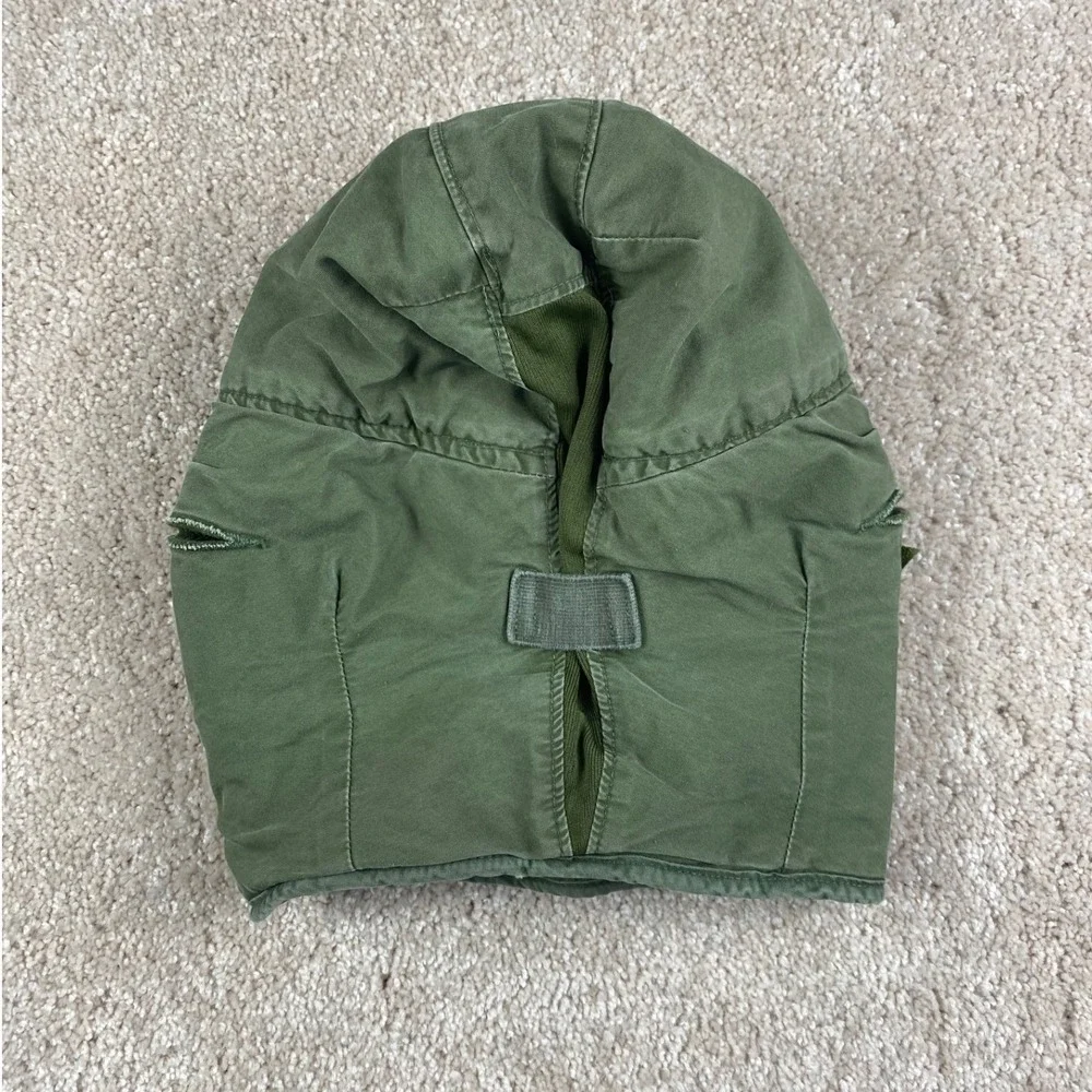 Vintage 1976 US Military Cold Weather Helmet Liner Cap Propper Olive Green 6 3/4